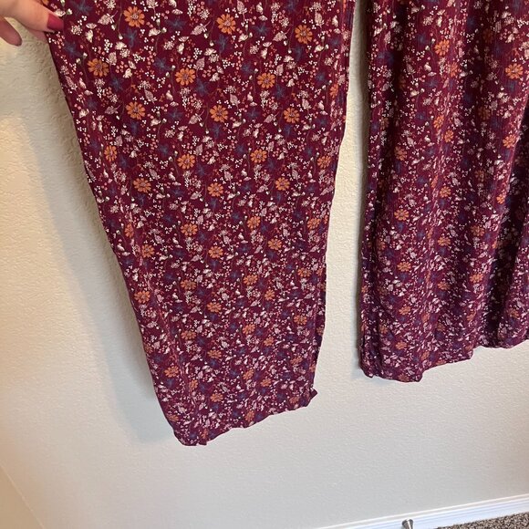 Mossimo Floral Boho Print Palazzo Pants Women Size S - Picture 6 of 11